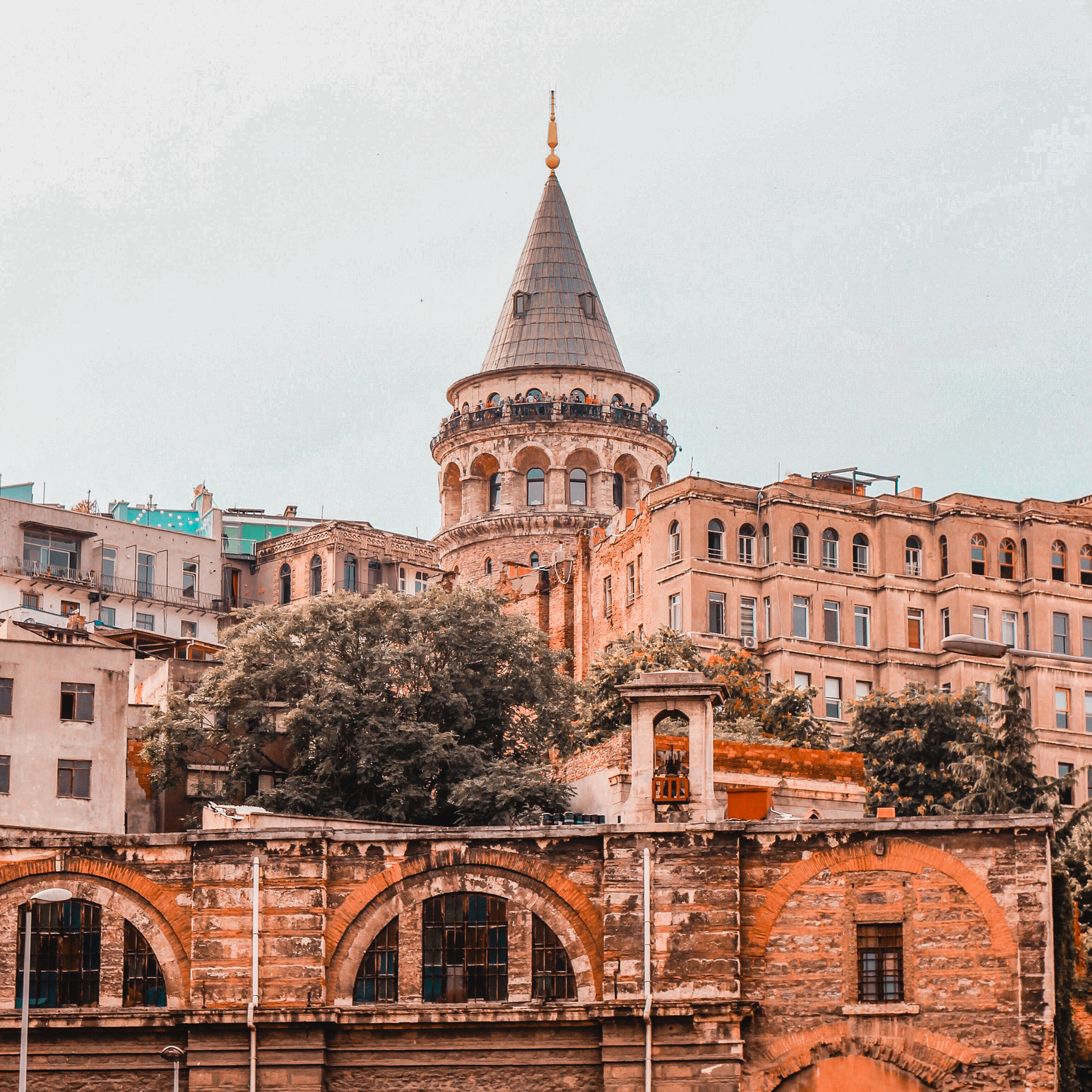  A View of the Galata Tower in Turkey